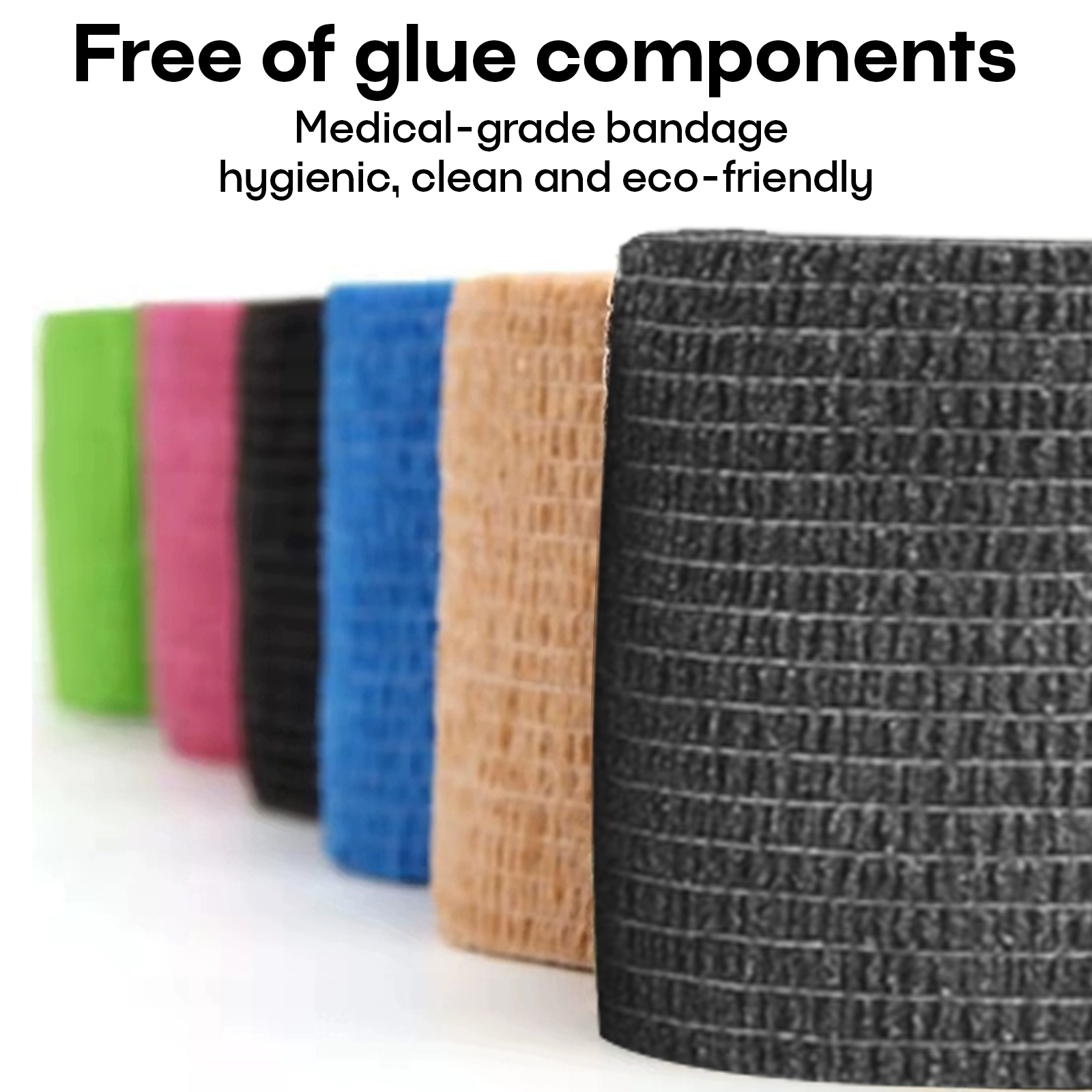 POSEIDON – pansement de poignée de tatouage coloré, 6 pièces, accessoires de tatouage auto-adhésifs imperméables de haute qualité, fournitures de tatouage en coton doux