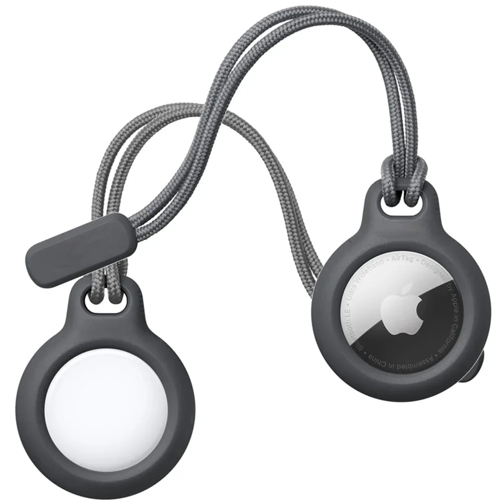 สําหรับ Apple Airtags Locator พร้อมสายคล้องป้องกัน Anti-Lost พวงกุญแจสําหรับ Airtag ผู้ถือ Tracker คีย์กระเป๋ากระเป๋าเดินทาง