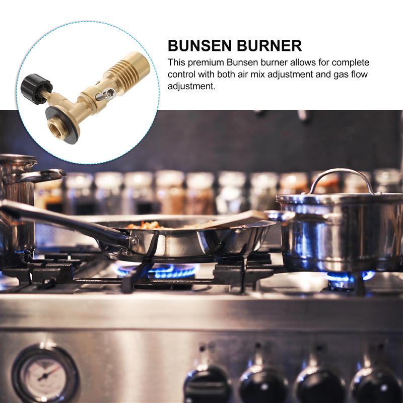 Adjustable Lamp Bunsen Burner Alcohol Lamp Gas Torch Lab Portable Replacement Rotatable Laboratory Tool Accessories Torch