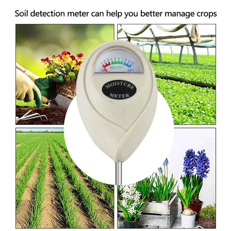 Đất Humidometer Nhà Làm Vườn Đo Dụng Cụ Máy Đo Độ Ẩm Đất Ẩm Kế Đầu Đo Tưới Cây Thử Nghiệm