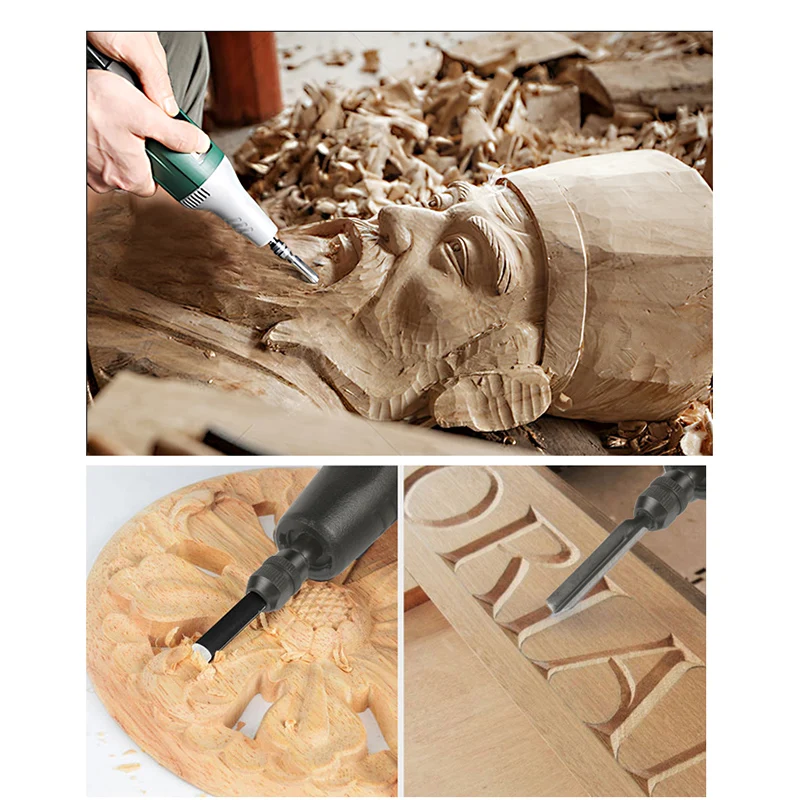 Forme elétrico para carpintaria, Root Carving Knife, Carpenter Sculpture Tool, Woodworking Tool, poderoso cinzel, 220V