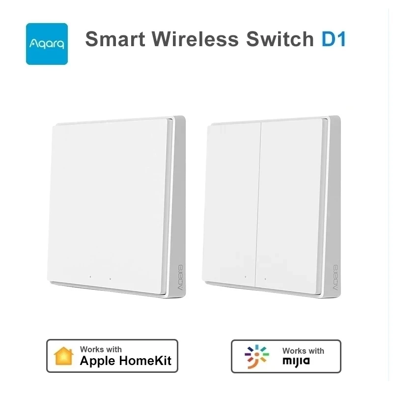 Aqara Smart Wall Wireless Switch D1 ZigBee Remote Control Key Light Switch Button For Mi home HomeKit APP