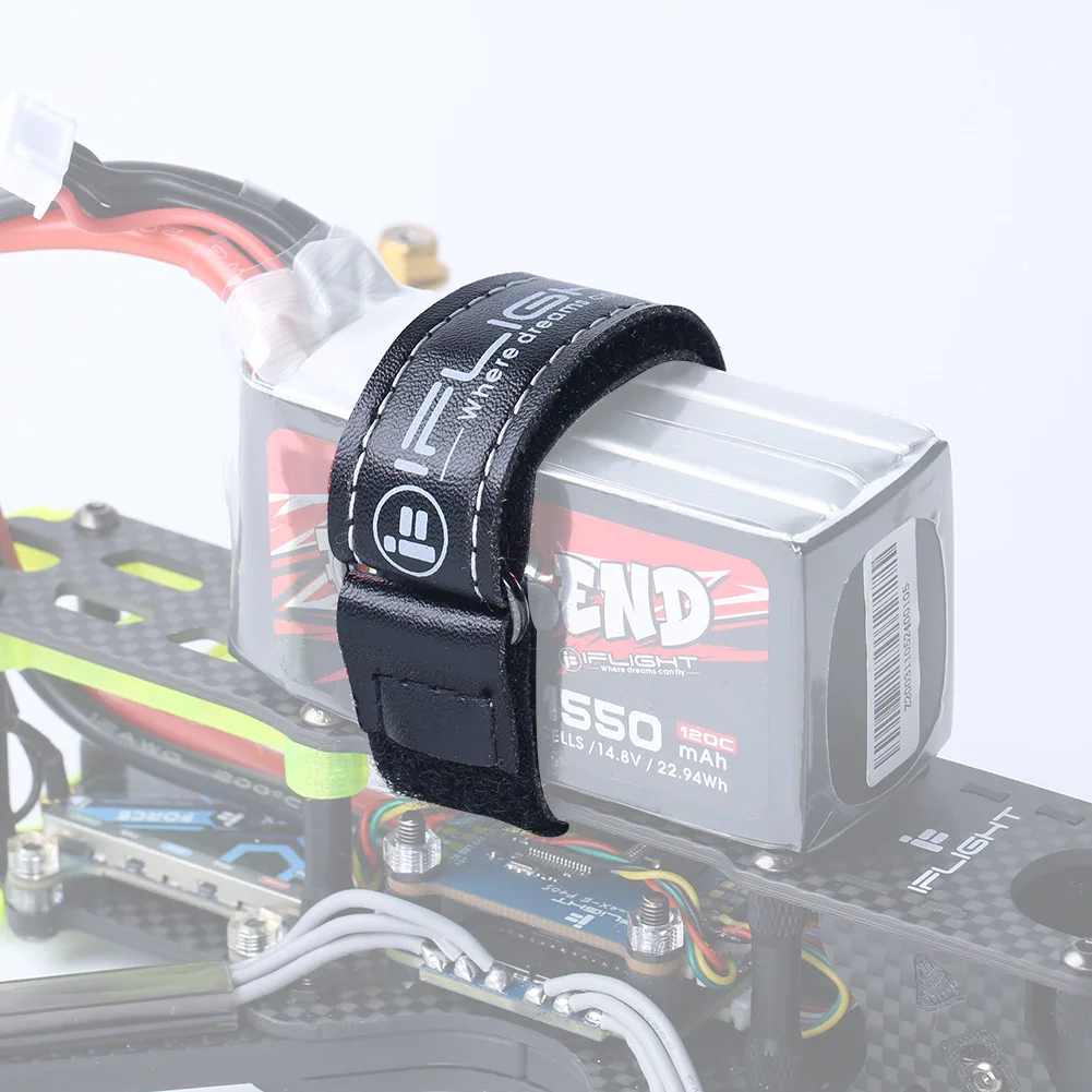 5 Stück iFlight Breite 10 mm 15 mm 20 mm Länge 100–500 mm Mikrofaser-PU-Leder-Batteriebänder/nicht verschleißfeste FPV-Teile