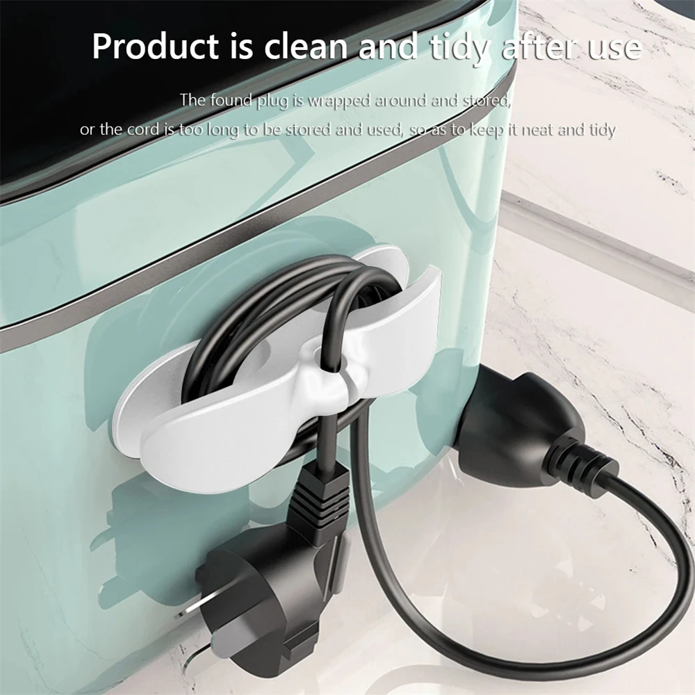 Cord Winder Organizer Kitchen Cord Wrapper Cable Management Clip Holder For Air Fryer Coffee Machine Fixer  Data Line Fixed Clip