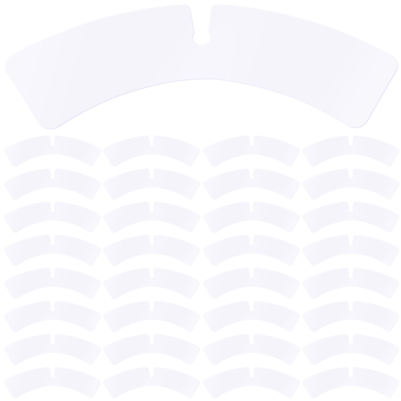 100 stks Kraag Ondersteuning Blijft voor Mannen Overhemden Transparant Plastic Lichtgewicht Gemakkelijk Op te bergen Shirt Hanger Protector