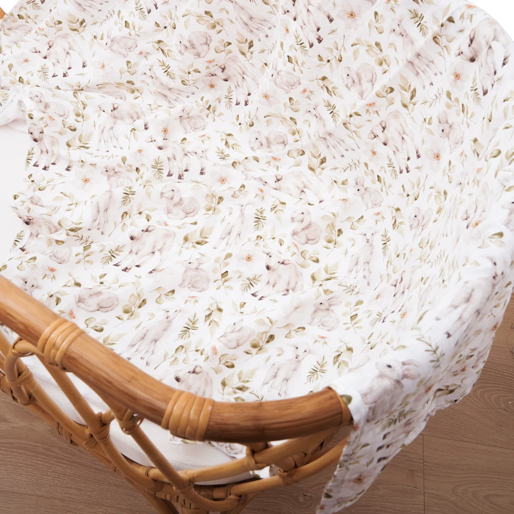 Kangobaby #My Soft Life# High Density Muslin Premier Quality Digital Print Baby Swaddle Blanket