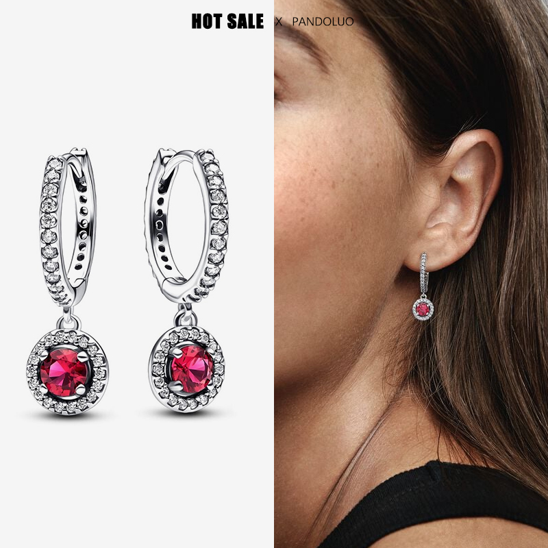 Pendiente de Plata de Ley 925 2024, novedad en pendientes colgantes con dijes de sol y luna, joyería para regalos de fiesta y Festival de aniversario para mujer