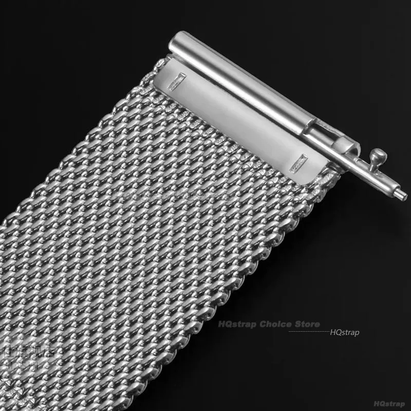 Pulseira milanesa de liberação rápida 18mm 20mm 22mm 12mm 14mm 16mm 17mm 19mm 21mm 24mm pulseira universal 0.6 malha de aço inoxidável