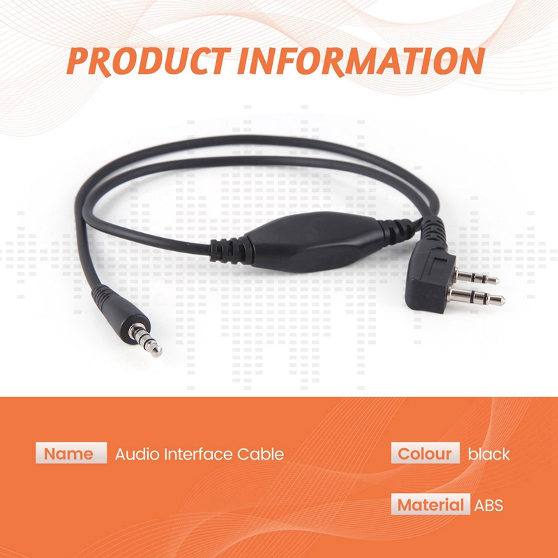 2X APRS-K1 кабель аудиоинтерфейса для Baofeng/Kenwood/Wouxun/TYT Quansheng Android (Aprsdroid)-IOS (Aprspro)