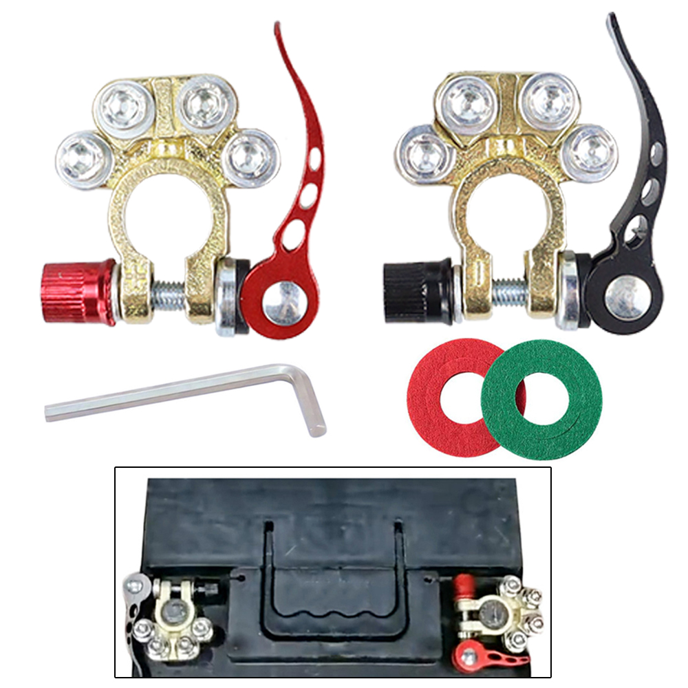 Auto Batterij Quick Disconnect Terminal 22/21/5 Stuks Auto Batterij Connector Kit Batterij Universele Kabel Adapter voertuigen SUV Truck