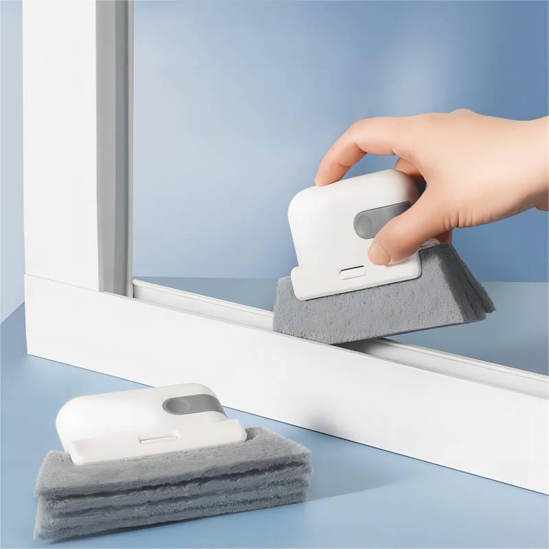 Cepillo de limpieza de ventanas, ranura para alféizar de ventana, gabinete Deadend, cepillo para grietas, herramientas de limpieza multifuncionales extraíbles para el hogar