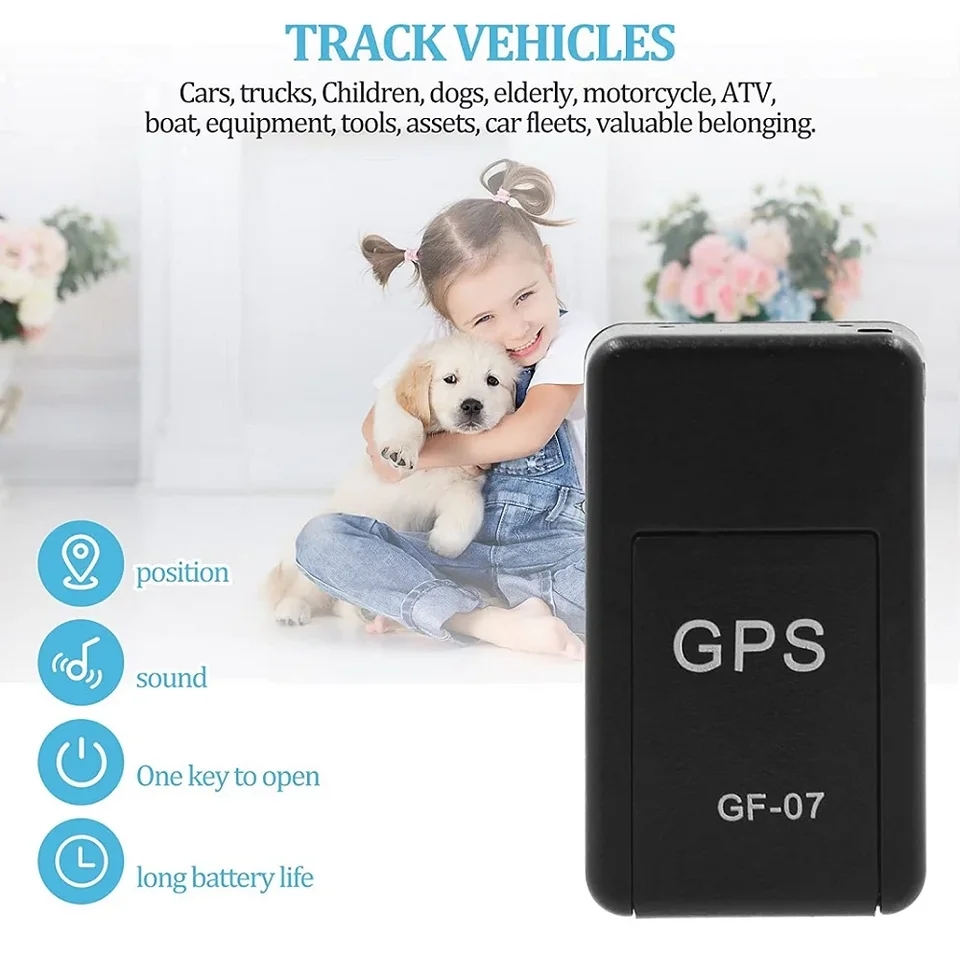 Rastreador gps micro magnético, monitor de rastreamento anti-roubo em tempo real para motocicleta de veículo, mini gps de posicionamento anti-perda pessoal
