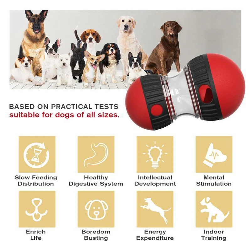 Neues Hundespielzeug für kleine, mittelgroße und große Hunde, Katzen, langsames Futterspender, Haustier, verbessert IQ, Indoor-Training, Welpenspielzeug, Chihuahua, Beagle, Heimtierbedarf