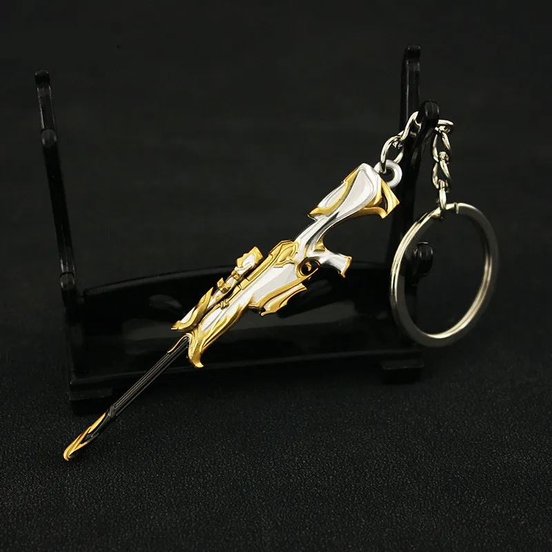 Valorant juego periférico llavero Melee Reaver 9cm Mini cuchillo de Metal modelo llavero Karambit Arant pistola juguetes para niños regalo de vacaciones