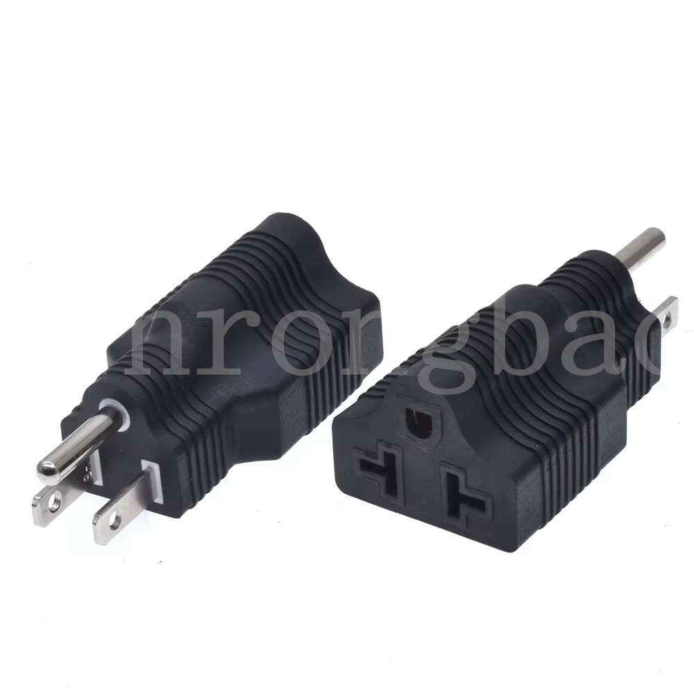 5-15P to 6-20P, 4 in 1 AC Power Adapter 15A to 20A power plug converter nema 5-15p to nema 5-15/20r plug adapter 5-15P to 6-15P