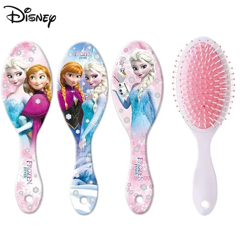 1 Chiếc Disney Frozen Đệm Không Khí Tóc Hoạt Hình Anime Hình Mickey Minnie Sofia Elsa AnnaPrincess Lược Massage Bé Gái Quà Tặng