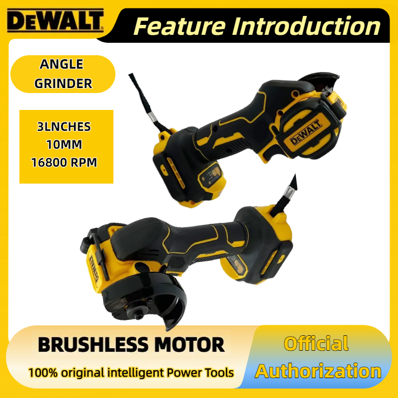 DEWALT Cordless Angle Grinder 3 Inch Mini Polishing Grinding Machine Electric Cutting Power Tools For 20V 18V Battery