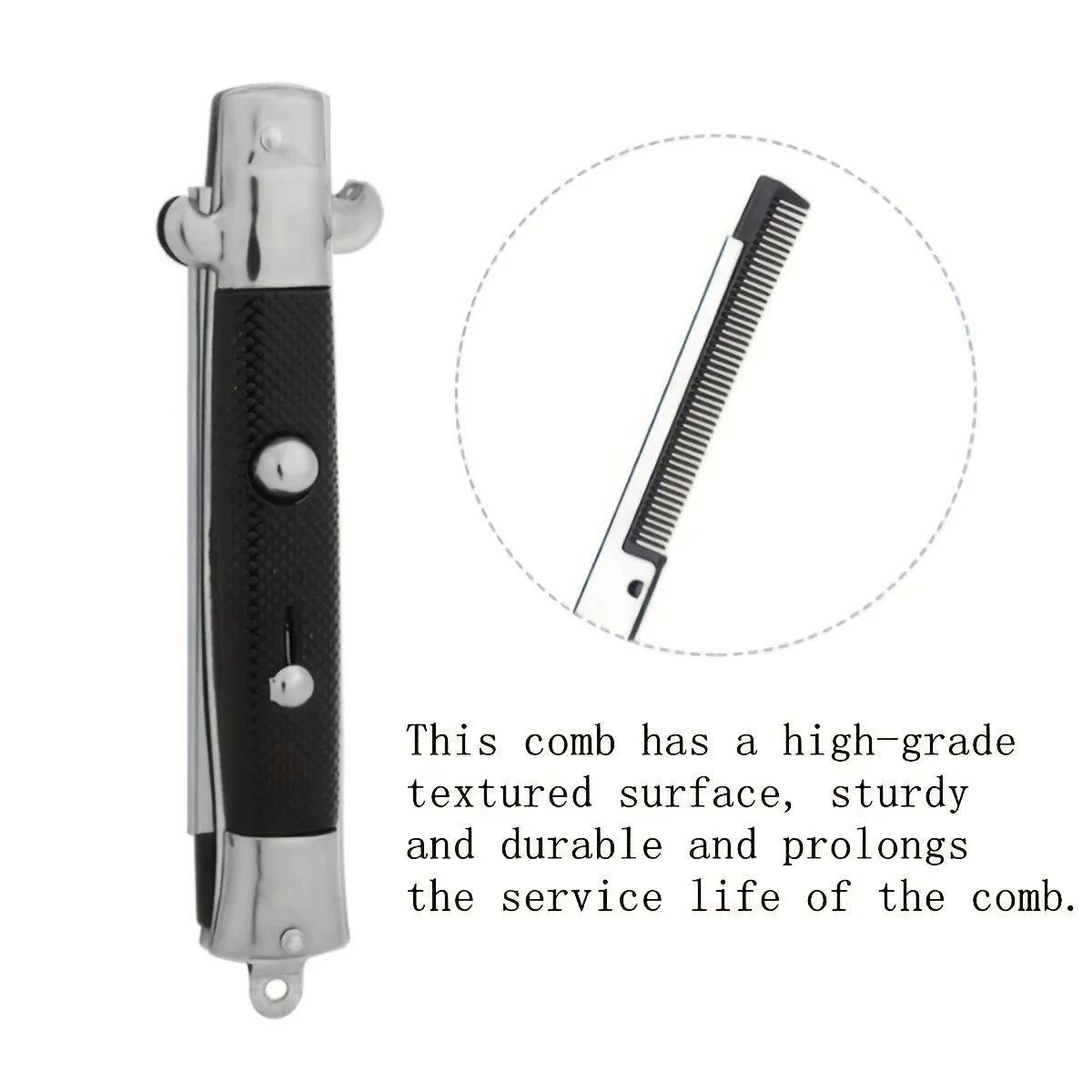 New Folding Spring Comb Automatic Combs Portable Foldable Knife Brushes Hair Trimmer Comb Brush Accessories