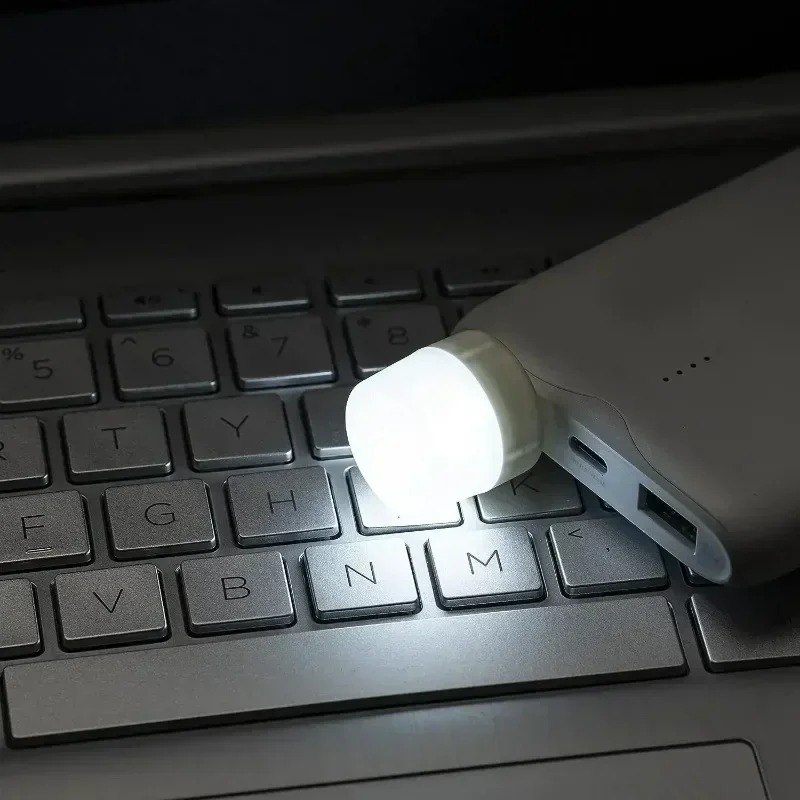 LED Mini USB Night Lights USB Plug Charging Night Lamps Warm White Eye Protection Book Reading Light PC Mobile Power Wholesale