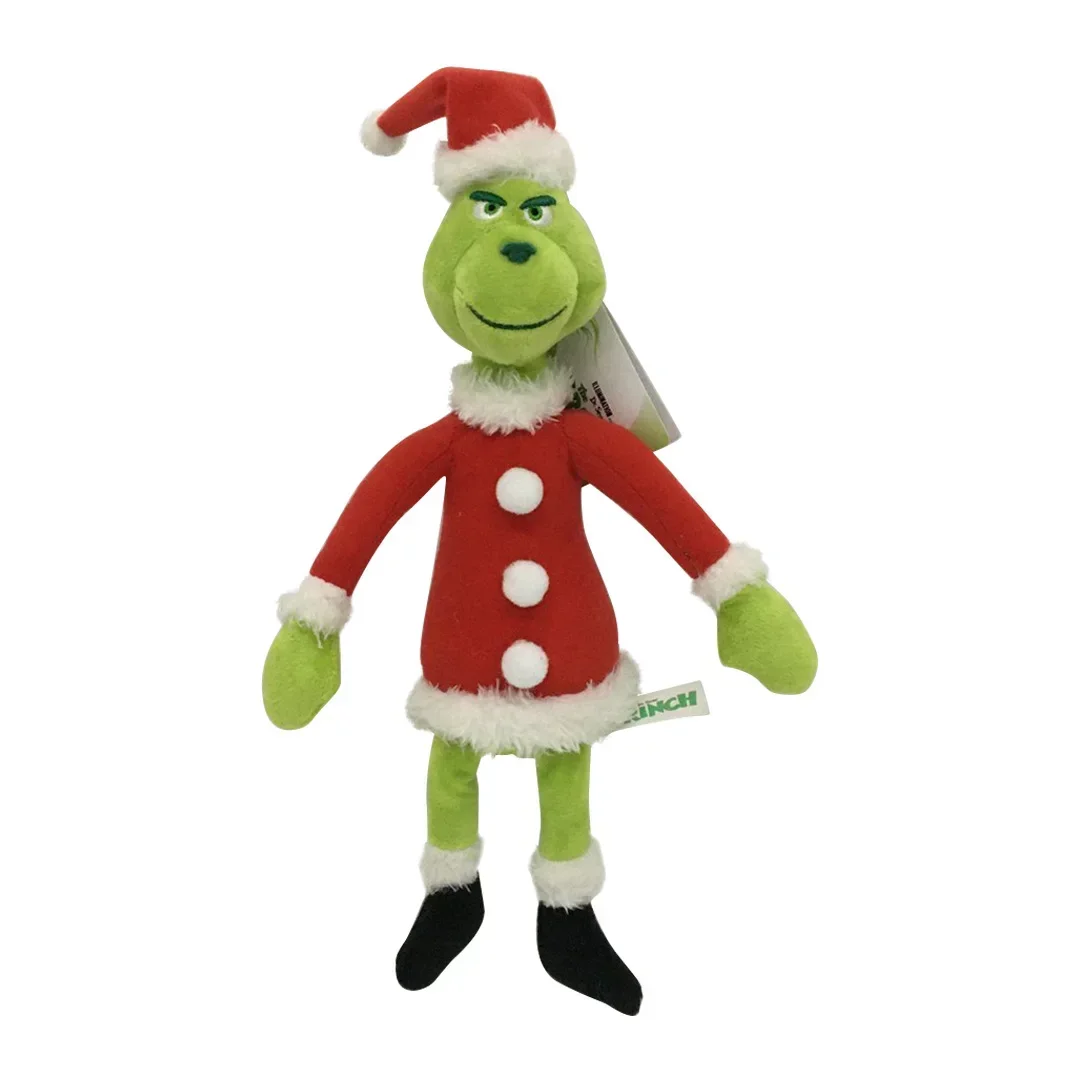 새로운 크리스마스 Grinch 플러시 장난감 녹색 머리 괴물 어린이 크리스마스 만화 선물 인형 인형