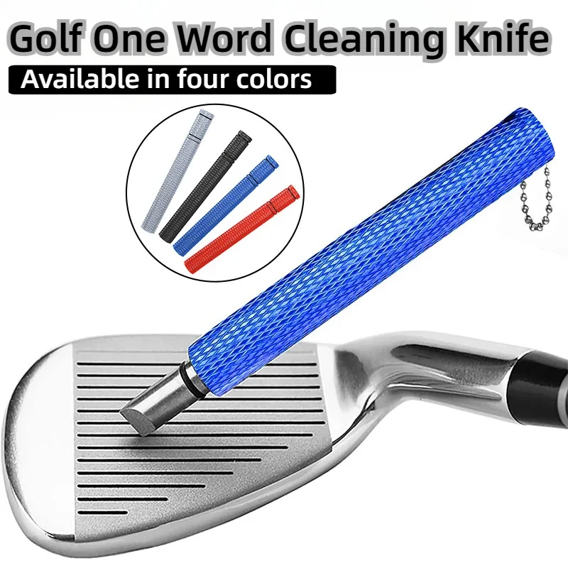 Golf Club Grooving Sharpening Tool 4 colors Golf Groove Sharpener Wedge Club U V Type Square Regroover Blade Cleaning Tool Acces