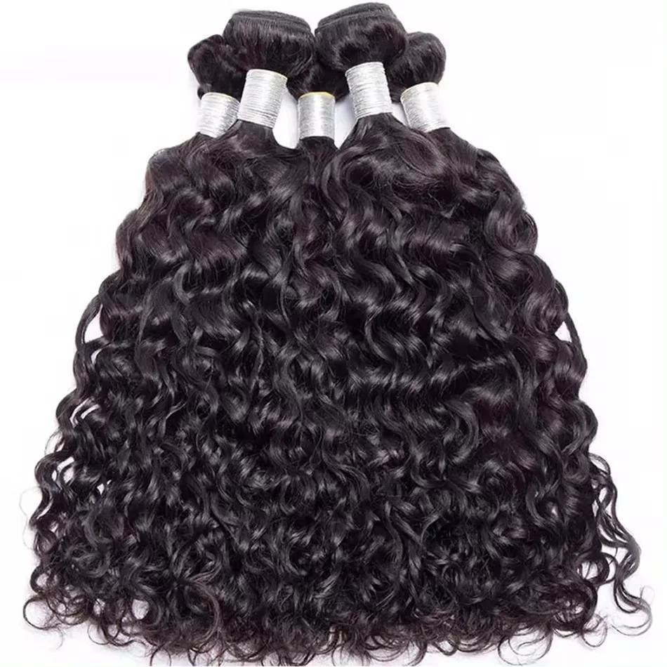 12a onda de água pacotes com fechamento frontal peruano onda profunda pacotes molhados e ondulados com fechamento 100% remy tecer cabelo humano