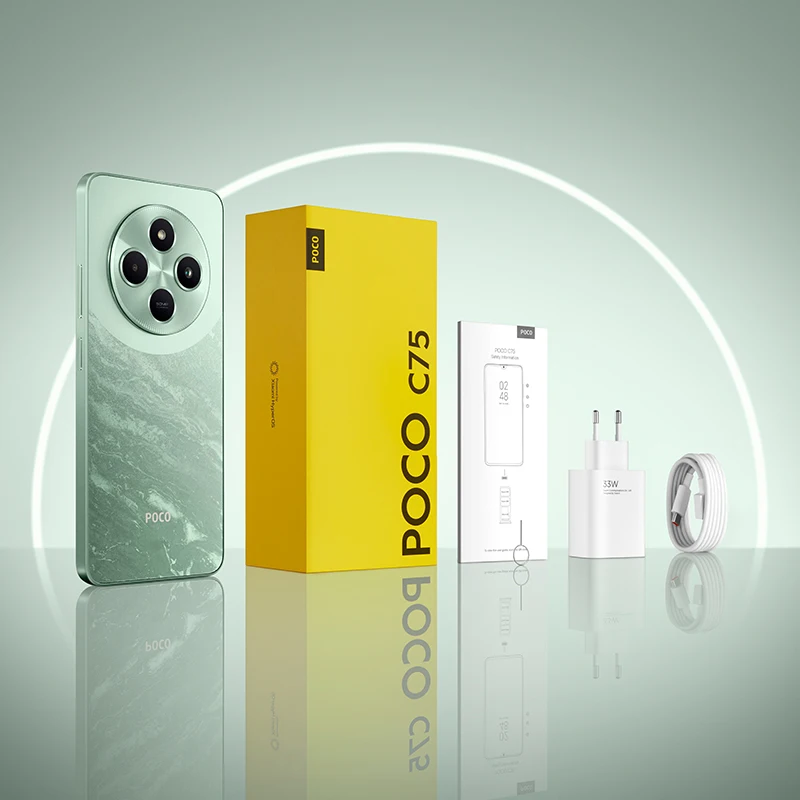 POCO C75 Global Versionสมาร์ทโฟนNFC 128GB 256GB 6.88 "Dot Drop Display Helio G81-Ultra 50MPกล้องขนาดใหญ่ 5160MAhแบตเตอรี่