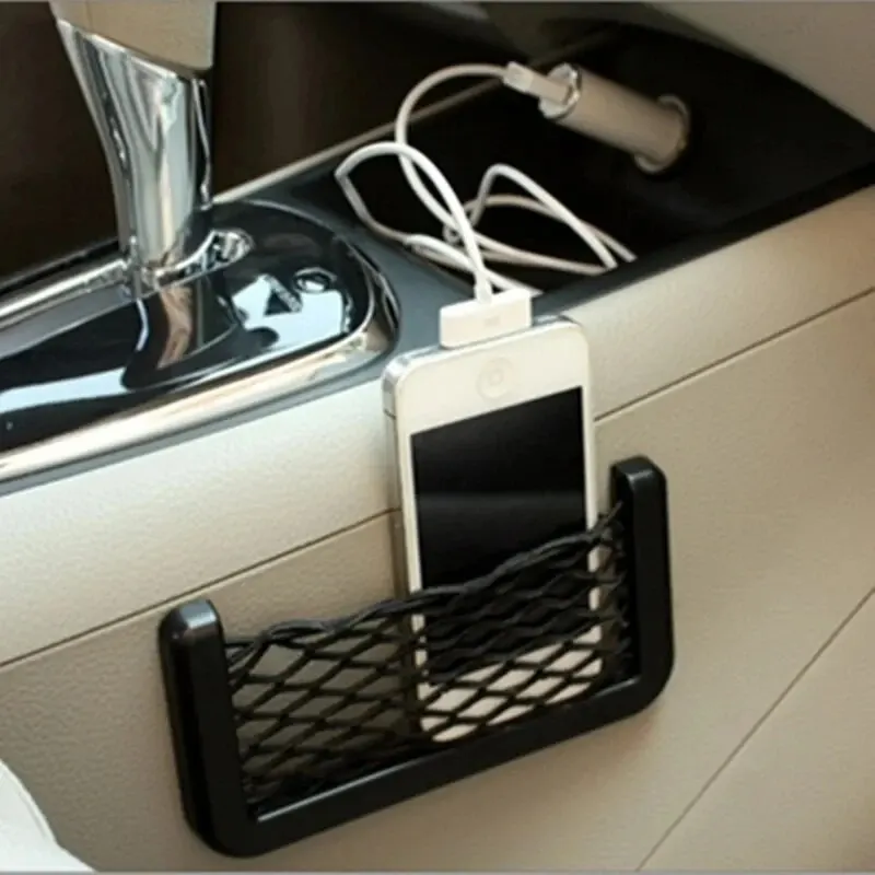 4 pezzi sedile automatico lato interno posteriore articoli vari tasca in rete borsa portaoggetti rete per telefono tasca portaoggetti per auto reti flessibili elastiche