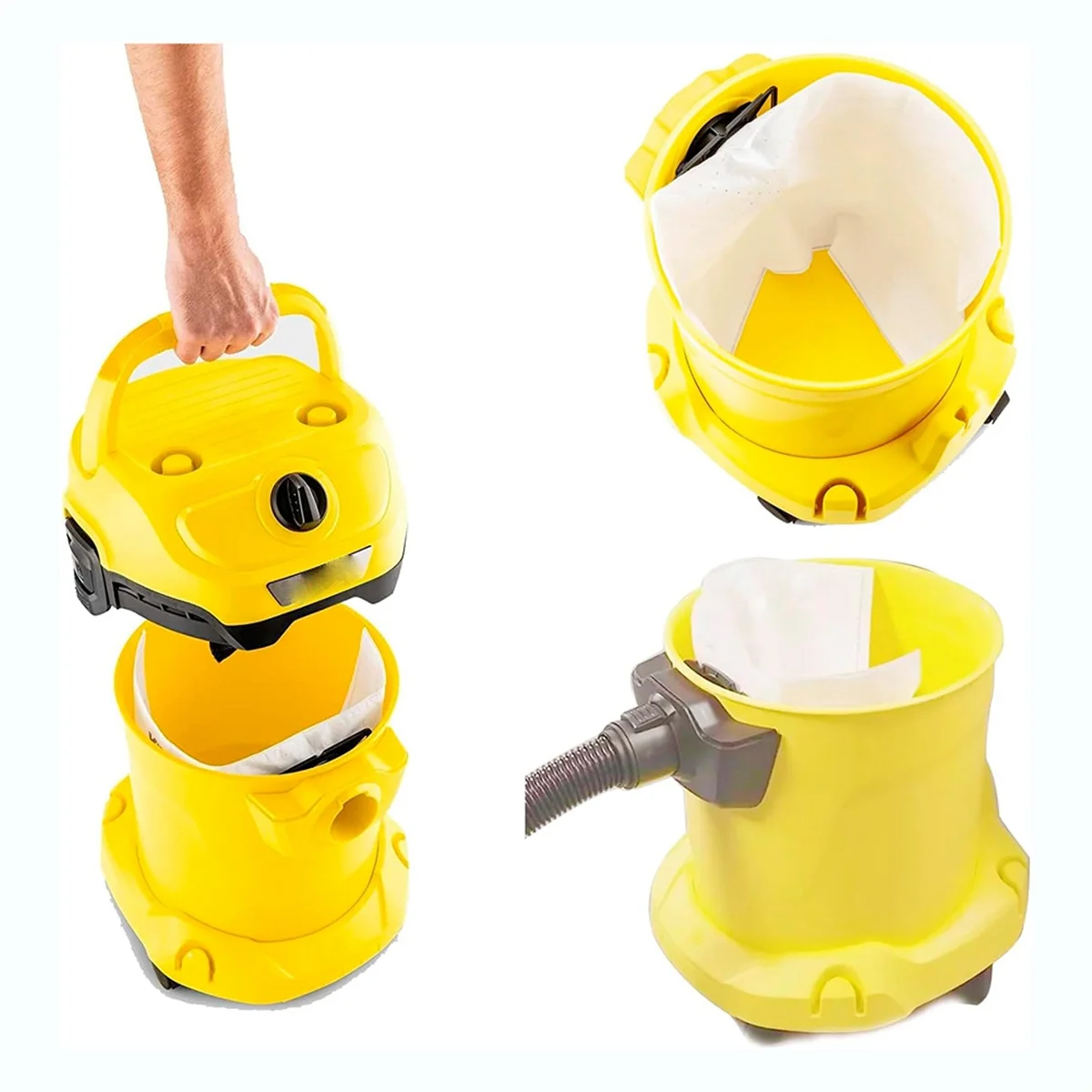 Vacuum Cleaner Bags Filter Suitable for Karcher KFI 357 KFI357 KA 40 Replacement Bag for Karcher 2.863-314.0WD2 Plus WD3