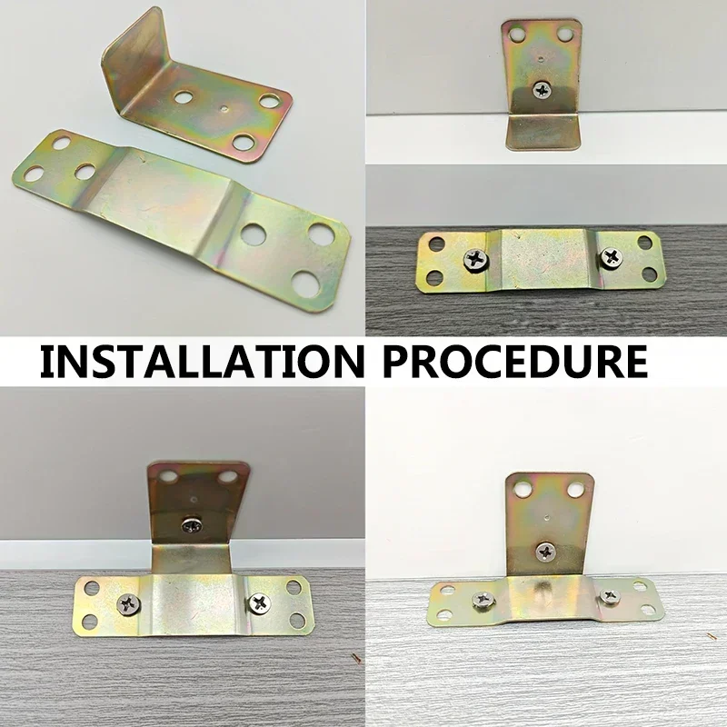 2/4/10/20 pcs Industrial Metal Corner Brackets for Queen Bed Frame Sturdy and Easy to Install with Removable Cover