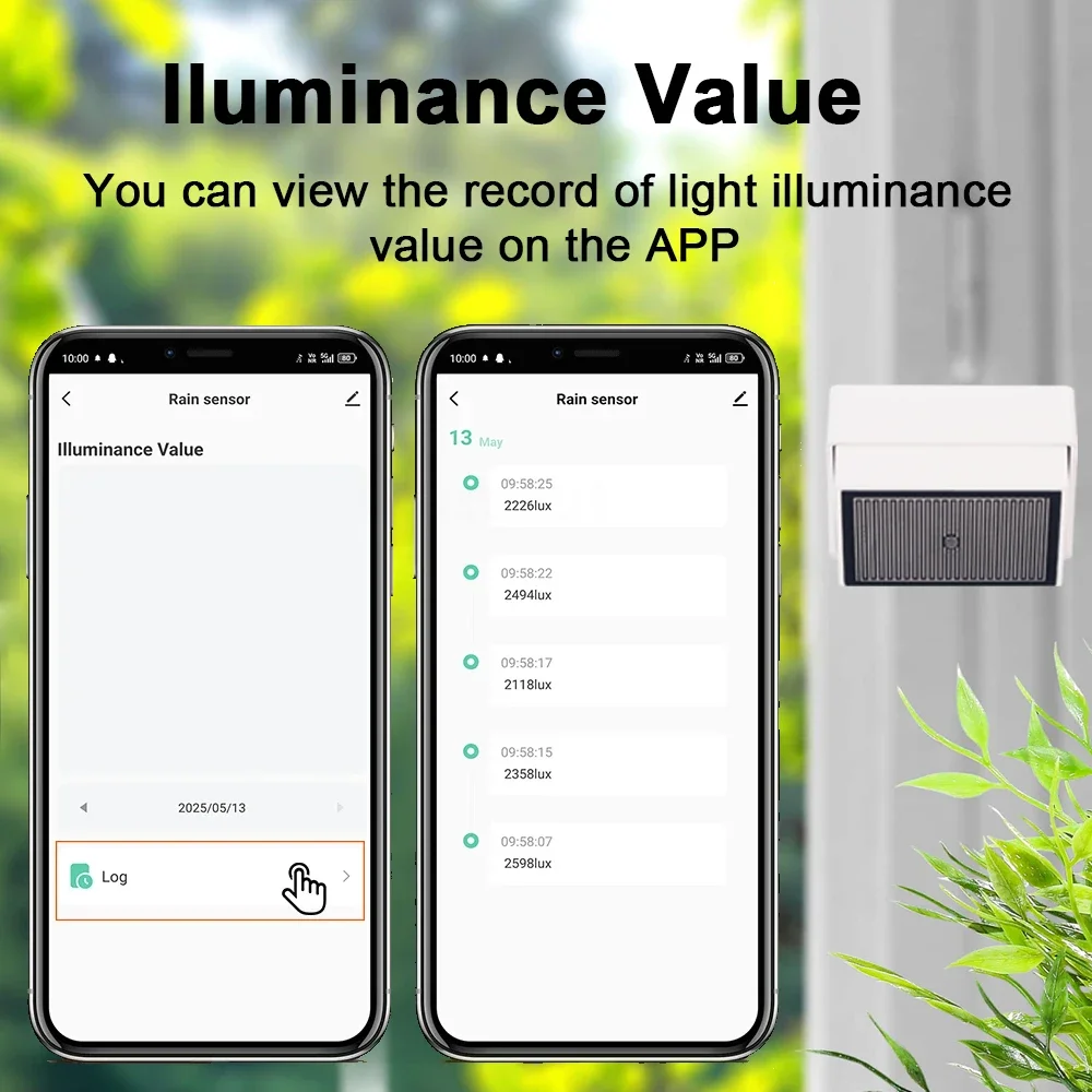 Tuya zigbee sensor de detecção de gotas de chuva com detector de luz ipx4 ao ar livre à prova d' água suporte assistente doméstico zigbee2mqtt