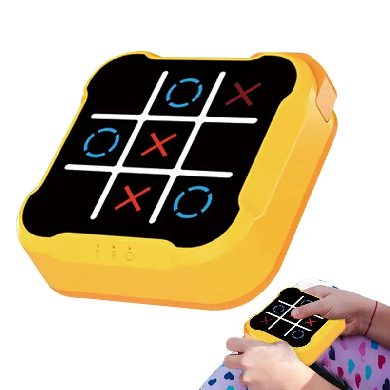Elektronisches Tic-Tac-Toe-Spiel, elektronisches Spielzeug für Kinder, Schachspiel, Brettspiele, Schachbrettspiel für Familien, für Party im Innenbereich
