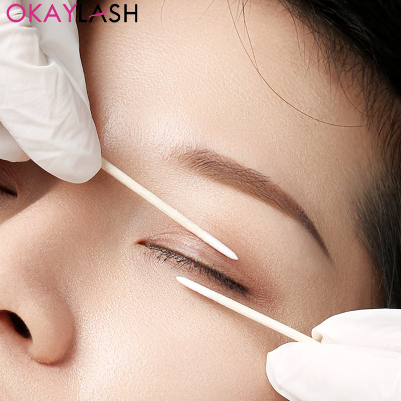 500/300/100 шт., мини-ватные палочки для наращивания ресниц
