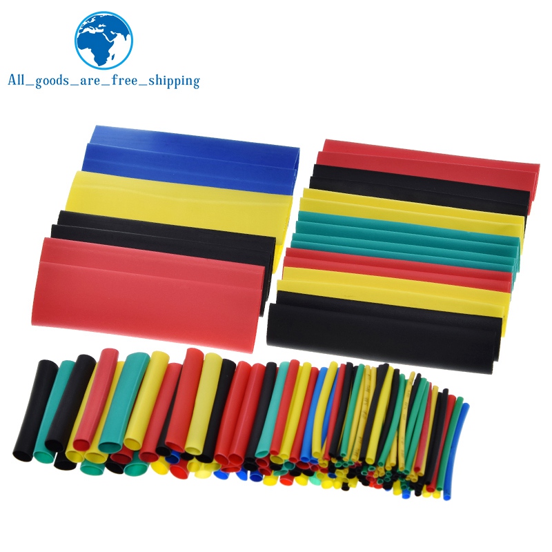 164pcs/Set Heat shrink tube kit Insulation Sleeving termoretractil Polyolefin Shrinking Assorted Heat Shrink Tubing Wire Cable