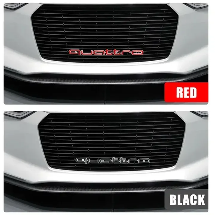 1 шт. Передняя решетка Quattro ABS с 3D логотипом для Audi A3 A4 A5 A6 A6L A7 A8 Q3 Q5 Q7 S3 S4 S5 RS3 RS4 RS6 RS7 S7 S3 S4 S5 A1 A2 Q8 Q2