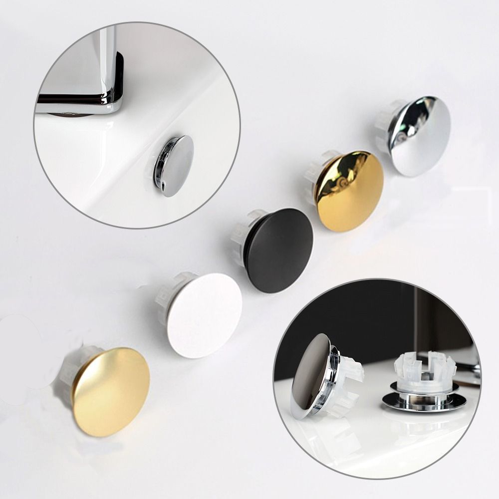 Cubiertas de desbordamiento para fregadero, tapa de anillo embellecedora para cocina, baño, fregadero, bañera, cubierta de orificio de repuesto de doble capa redonda para agujero de 22mm-24mm
