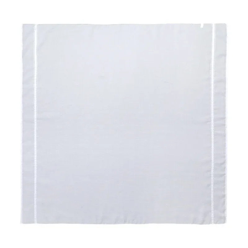 Branco muçulmano homem shemagh cachecol tradicional islâmico lenço hijab pescoço envoltório lenço árabe keffiyeh bandanas lenço 140*140cm