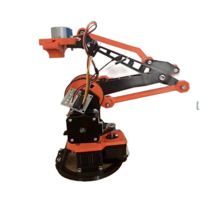 Alta precisão 4 dof braço do robô de passo garra do motor de passo manipulador de braço de impressão 3d para arduino robô gcode kit programável