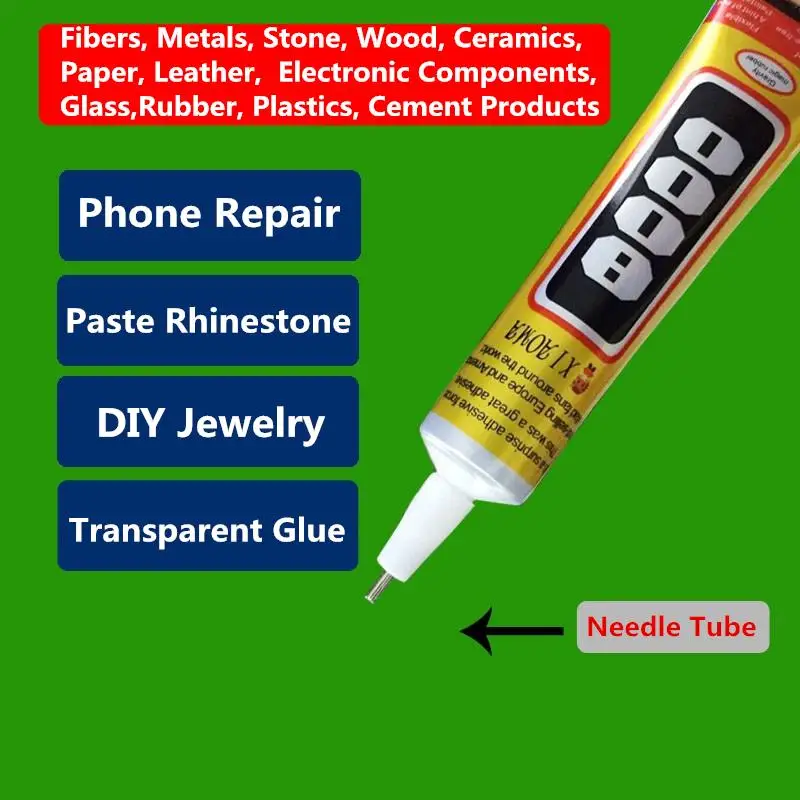 E8000 50ml กาว Super Strong กาวอเนกประสงค์เครื่องประดับหัตถกรรมคริสตัล Rhinestone DIY Fix โทรศัพท์หน้าจอแก้วเล็บเจล