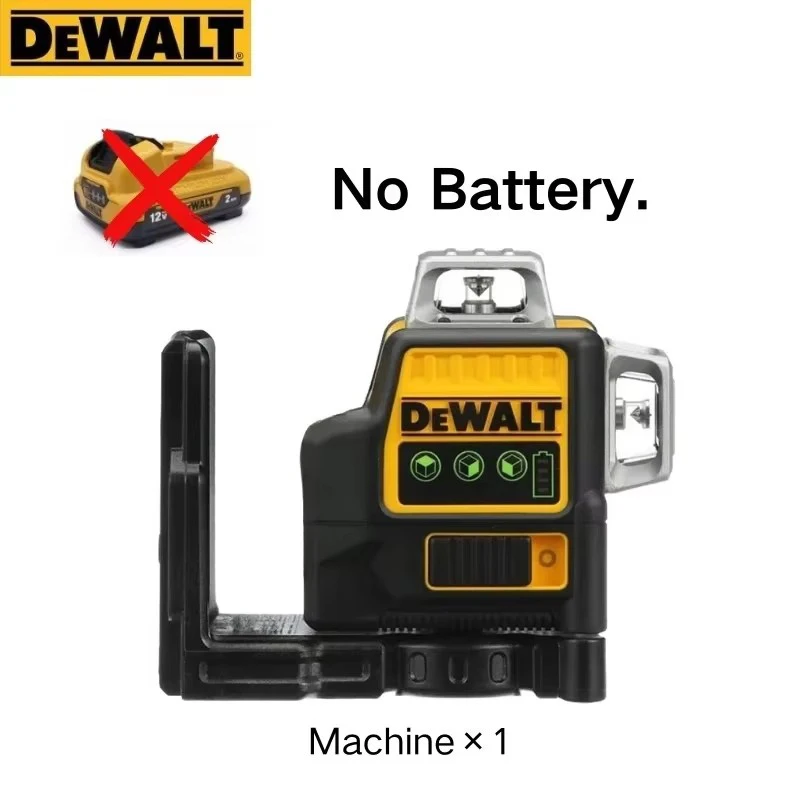 DEWALT DW089LG Laser Level 12Line 3 x 360 Degrees Vertical Horizontal Green Beam Laser For Meter Outdoor Uses 12V Li-Ion Battery