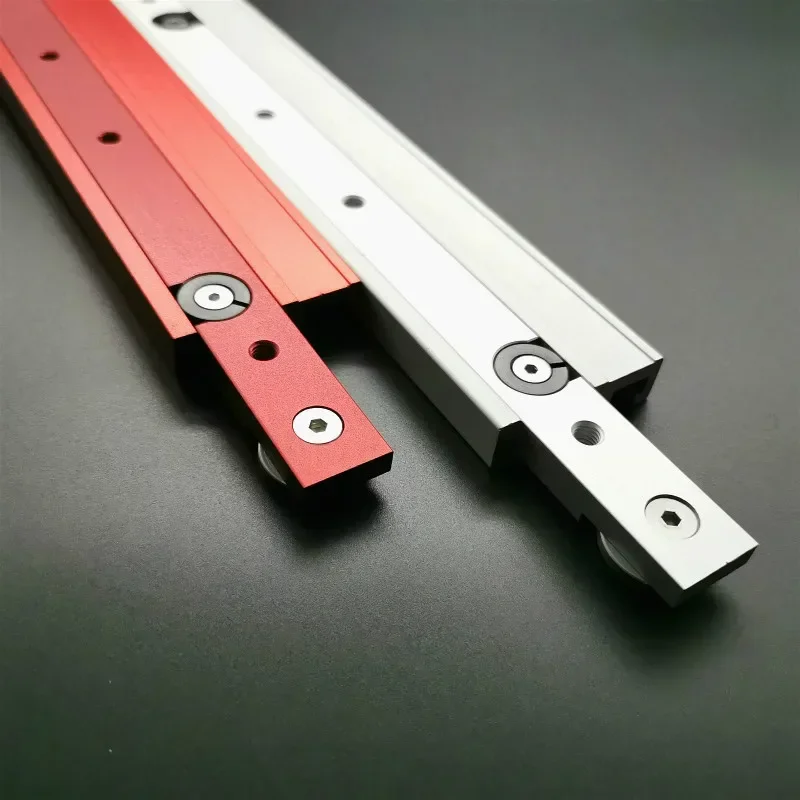ไม้ T-Track Slider อลูมิเนียมจํากัด Miter Bar Rail Slider เห็นตาราง Gauge Rod งานไม้ T-Track Slider Aluminu
