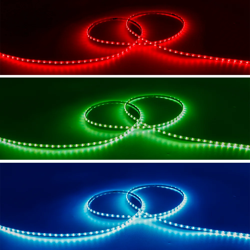 DC5V/12V RGB Traumfarbwechselnde LED-Streifenlichter WS2812 2020 Ultraschmal 2,7 mm 160 LEDs/m Intelligente, individuell adressierbare Ziffern