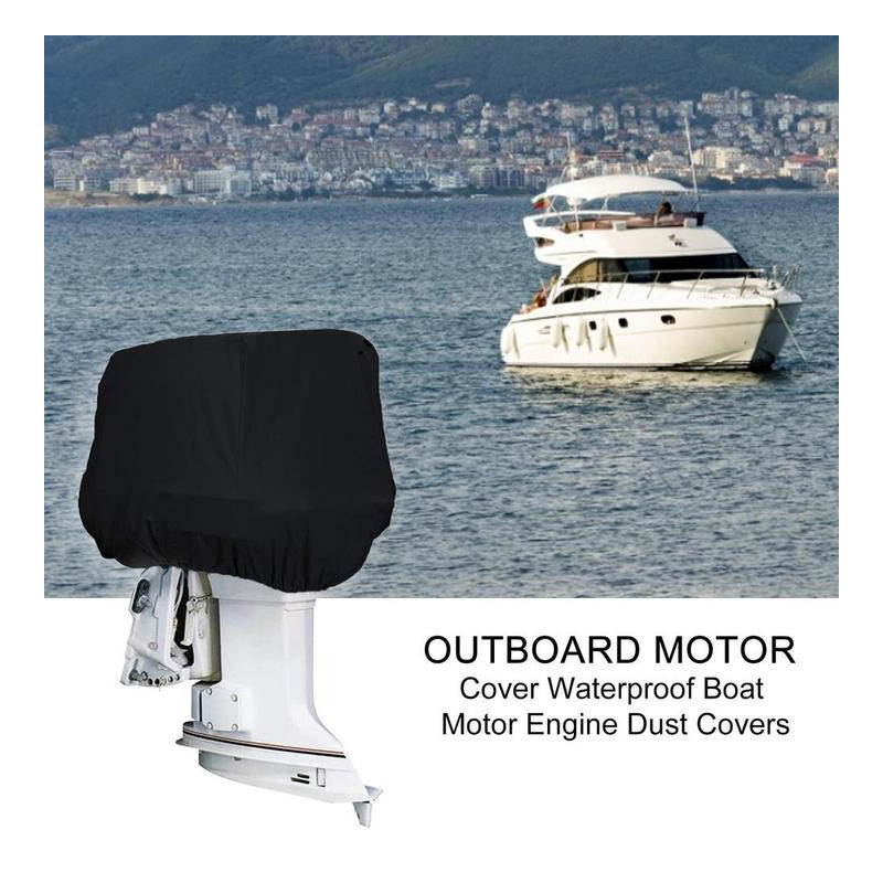 Cubierta de Motor para barco, Protector impermeable UV Oxford medio fueraborda, antigüedad de aire, yate marino, 420D, 6-225HP