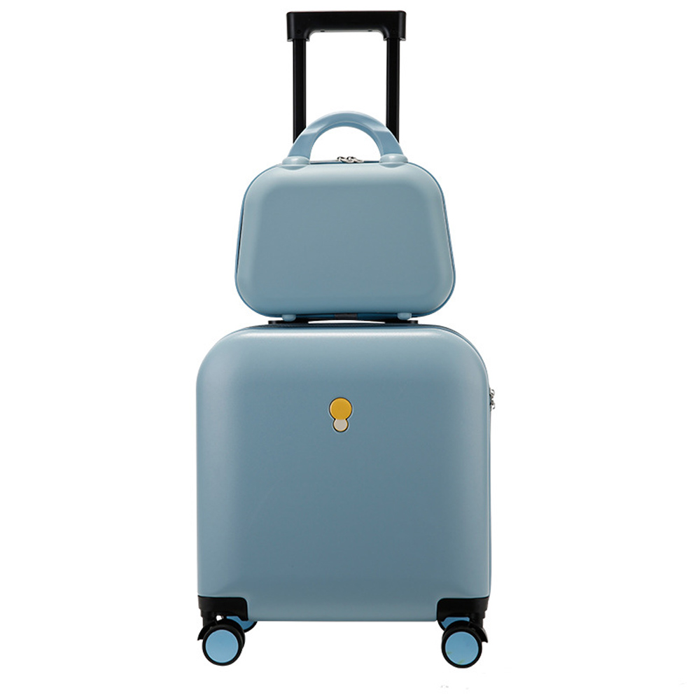 Trolley Case Set Universal Wheel Women Travel Suitcase 18 Inches Luggage With Super Compressive Material ABS+PC