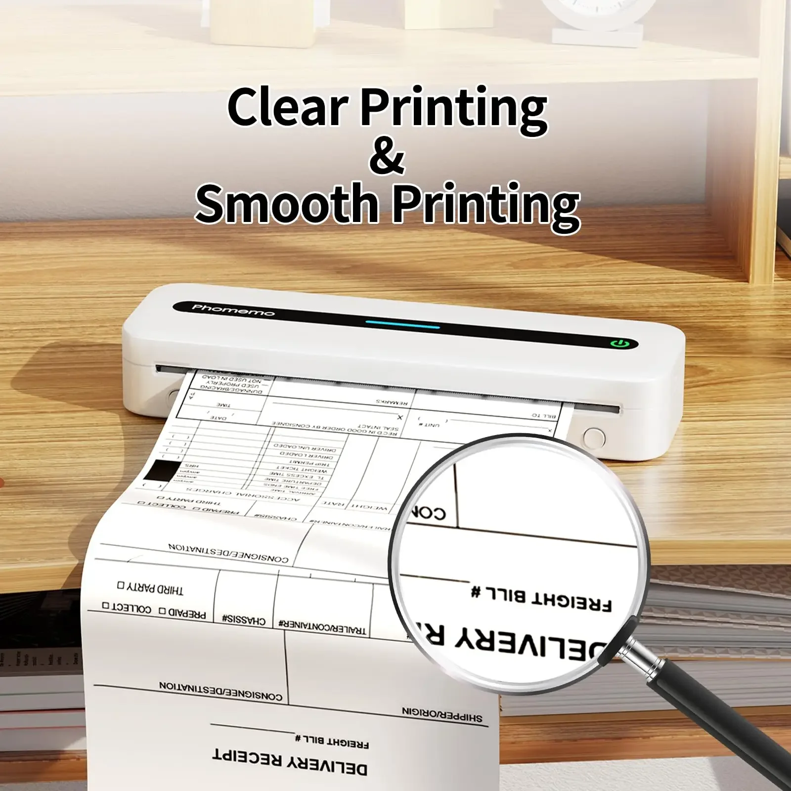 Phomemo A4 Thermal Paper M08F M832 M834 M835 Printer Quick-dry Continuous Thermal Paper Documents Study Notes 2/3/4 Rolls