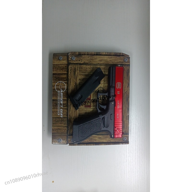 New metal black  pistol simulation pistol outdoor combat shooting BB bullets boy birthday Christmas gift 2025