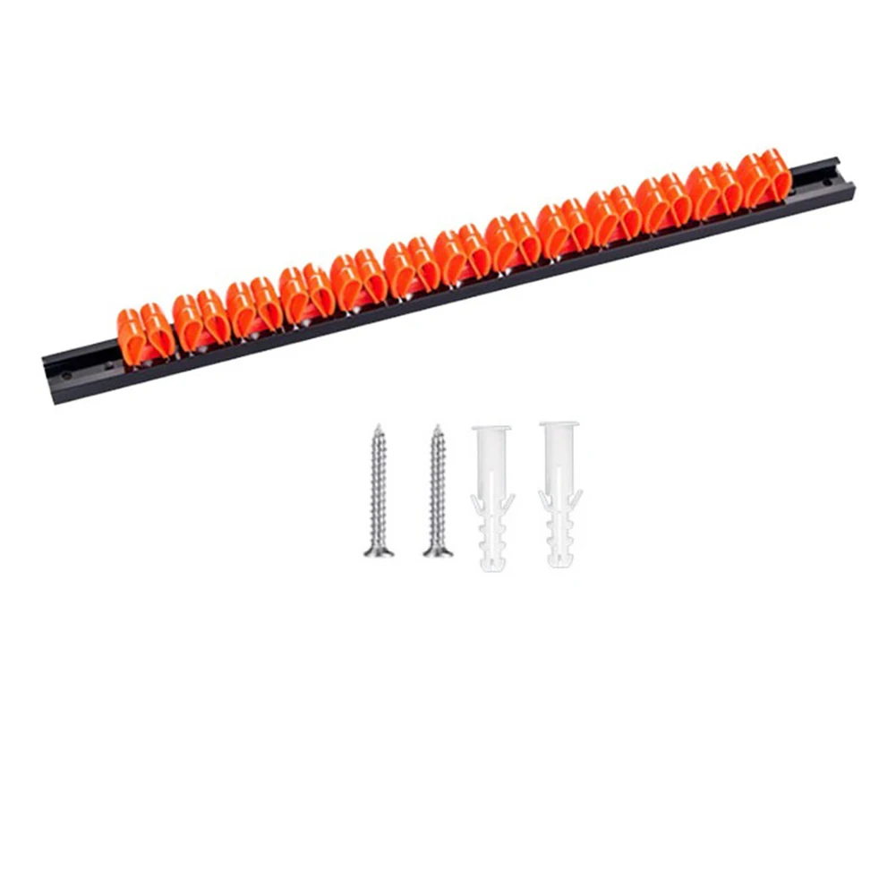 1pc Screwdriver Organizer Tool Holder ABS Wall Mount Plastic Wrench Screwdriver Organizer Rail Rack Storage Holder