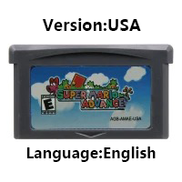 GBA ゲーム mMario シリーズ カートリッジ、32 ビット ビデオ ゲーム コンソール カード、スーパー mMario Advance wWario Land 4 カート GBA 用