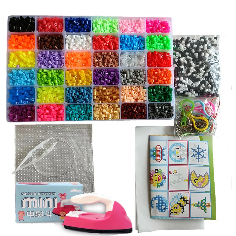 Hạt Nhựa Xếp Hình Bộ 5Mm/2.6Mm Balo Hạt Cả Bộ Với Pegboard Và Sắt 3D Xếp Hình Tự Làm Đồ Chơi sáng Tạo Cho Trẻ Em Handmade Thủ Công Đồ Chơi Quà Tặng