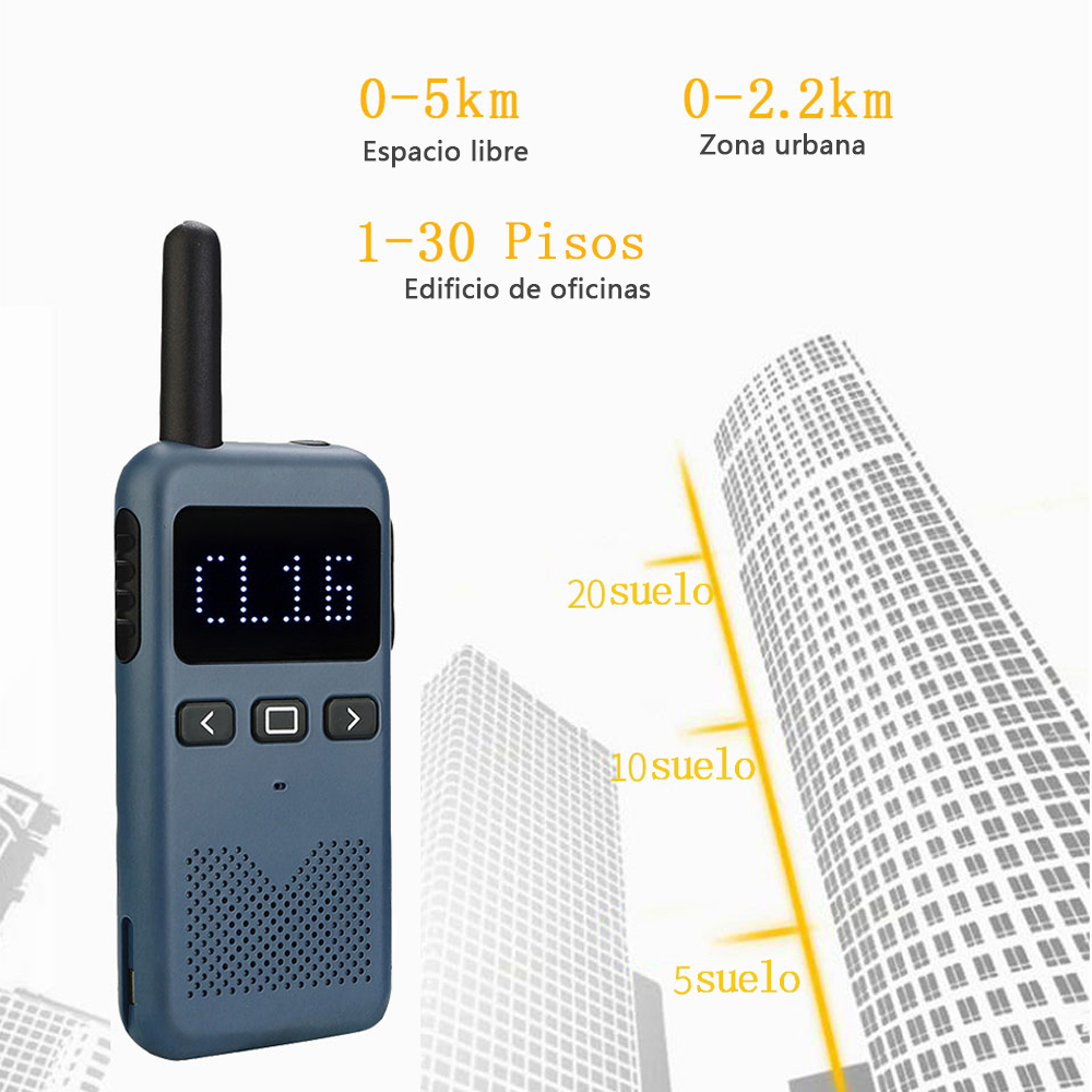 Retevis RB619 Mini Walkie Talkie - Radios PMR446 Profesionales, Larga Distancia, Portátiles, para Restaurantes, Camping y Emergencias
